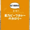 【星乃珈琲店ミール】星乃ビーフカレーのカロリーは？約750kcal｜ダイエット中でも大丈夫？